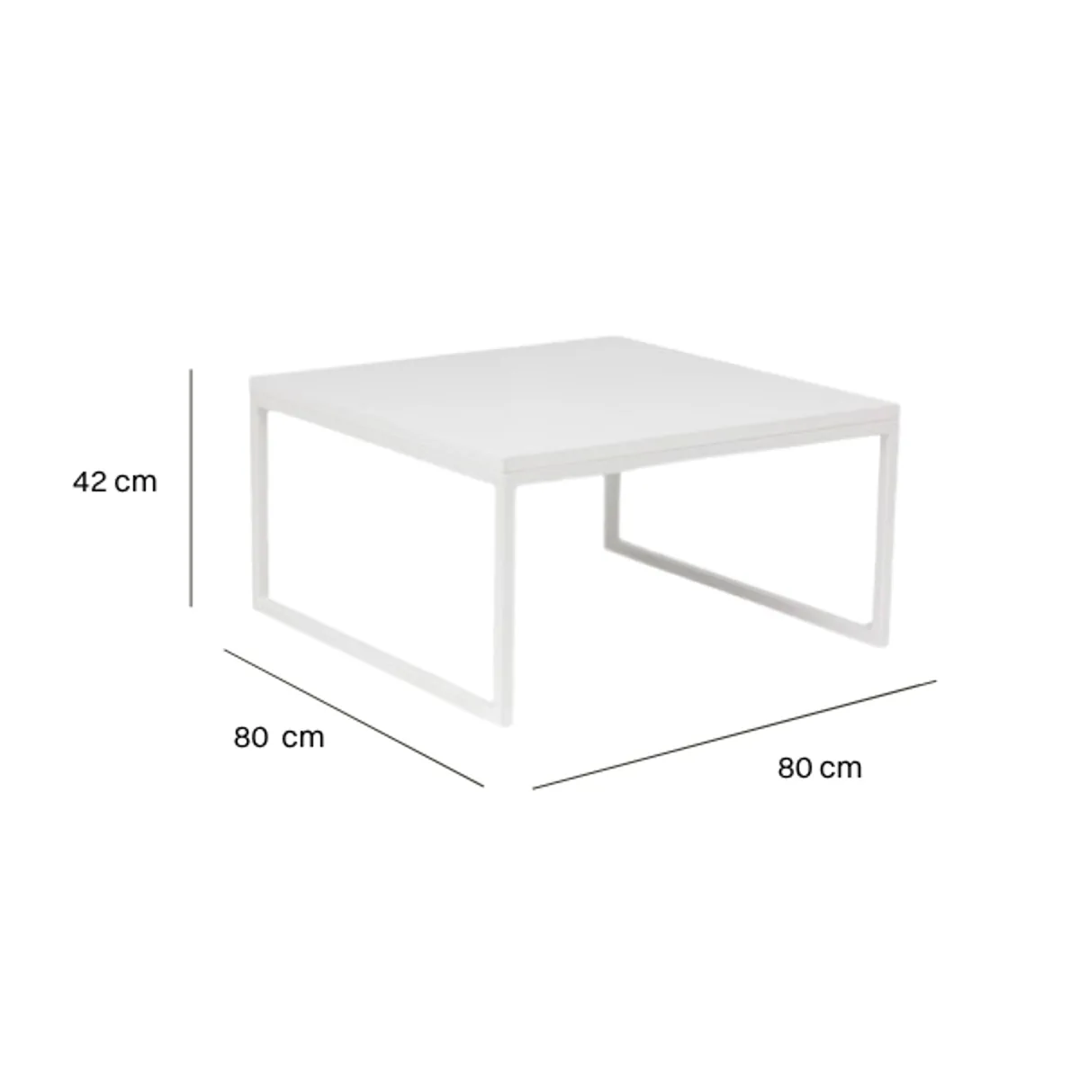 Miza klubska Slim 80